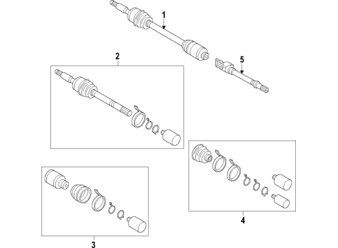 JOINT KIT-WHEEL SIDE,LH Diagram for 495L2-P2400