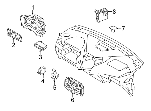 Control Assembly-Heater Diagram for 97250-3V510-4X