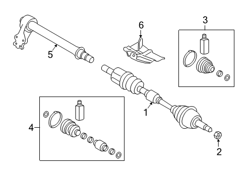 JOINT KIT-DIFF SIDE,LH Diagram for 495L3-I3000