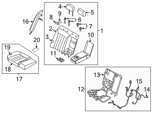SWTICH Assembly-Audio REMOCON Diagram for 89910-3N510