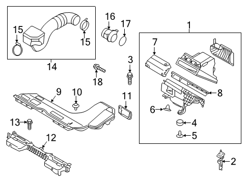 Filter-Air Cleaner Diagram for 28113-C1100-AS