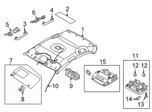 BRACKET ASSY-ASSIST HANDEL MTG Diagram for 85332-AA500