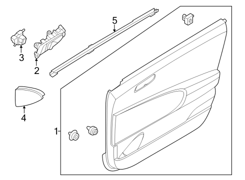 COVER ASSY-FR DR QDRNT INR,RH Diagram for 87660-KL000-NNB