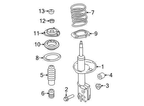 Spring-Front Diagram for 54630-2T044--DS