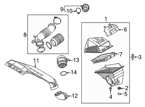 Filter-Air Cleaner Diagram for 28113-L1000-AS