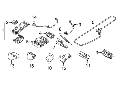 POWER OUTLET ASSY-INVERTER Diagram for 95260-T6250-NNB