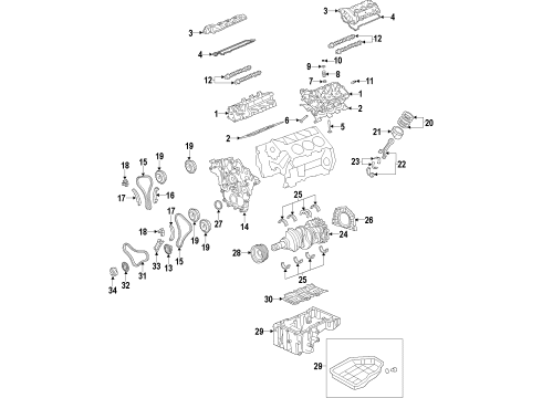 Head Sub Assembly-Cylinder, RH Diagram for 22110-3C751-A