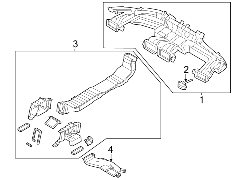 CONNECTOR ASSY-HEATER TO AIR V Diagram for 97470-KL000