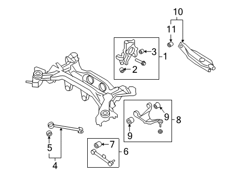 Arm Assembly-Rear Assist,LH Diagram for 55250-3J010