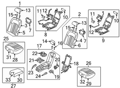 COVERING ASSY-RR SEAT CUSHION Diagram for 89160-D2760-NNQ