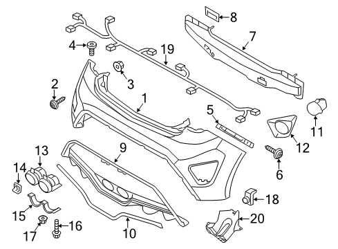 Trim Assembly-Tail Diagram for 86660-2V500