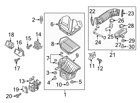 Hose Assembly-Breather Diagram for 26710-3CGB6