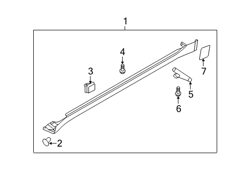 Moulding Assembly-Side Sill,LH Diagram for 87751-3N200