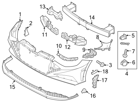 Bracket-FR Bumper Side,RH Diagram for 865B4-L0400