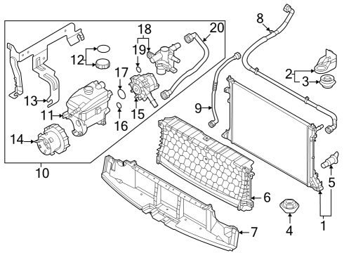 RESERVOIR & HOSE ASSY Diagram for 25429-KL500
