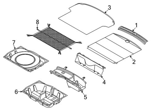 TRAY ASSY-LUGGAGE Diagram for 85757-T6020-UBL