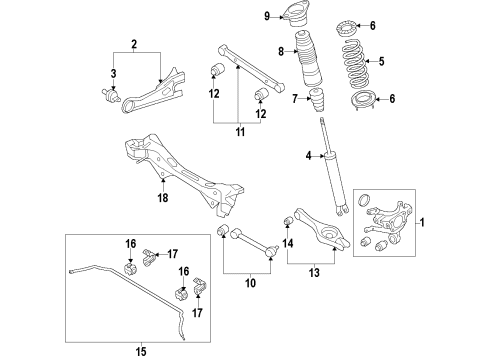 Spring-Rear Diagram for 55335-3V024--DS