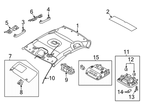 WIRING HARNESS-ROOF Diagram for 91801-AA070