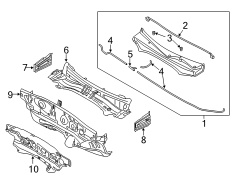 PANEL COMPLETE-DASH Diagram for 64300-S8500