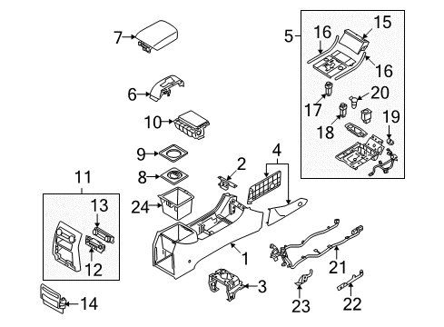 Keyboard Assembly-RSE VERACRUZ Diagram for 00267-J0003