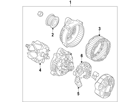 Generator Regulator Assembly Diagram for 37370-3C610