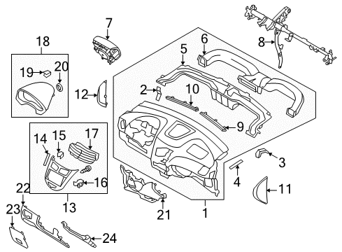 Cover Assembly Fuse Box Diagram for 84755-1R000-8M-DS