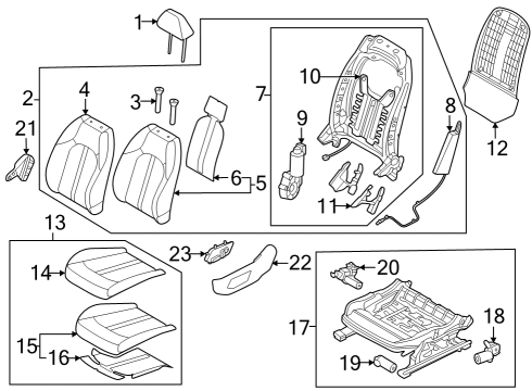 HEATER-FRONT SEAT CUSHION Diagram for 88170-L1110
