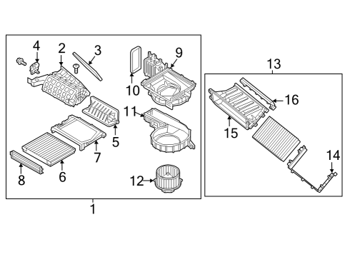 DOOR ASSY-INTAKE Diagram for 97122-DS000