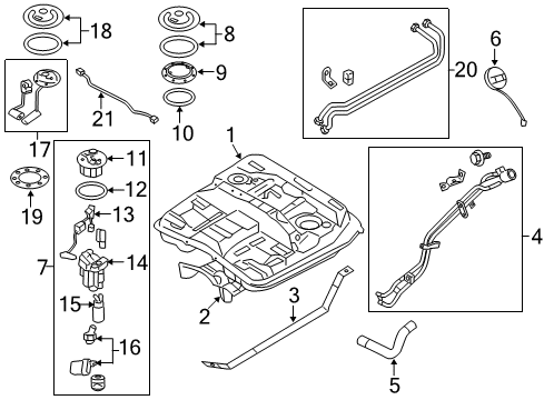 Packing-Fuel Pump Diagram for 31115-3J000