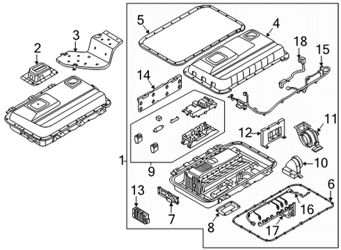 PAD ASSY-HI/VLT BATT PACK Diagram for 375F4-P4000