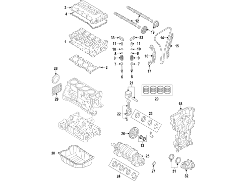 Engine Assembly-Sub Diagram for 15ZN1-2EX00