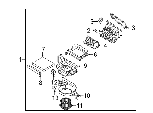 CASE-INTAKE,UPR Diagram for 97121-S8000