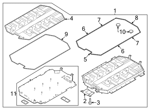 BRACKET-WATERTIGHT REINF RR Diagram for 37558-GI110