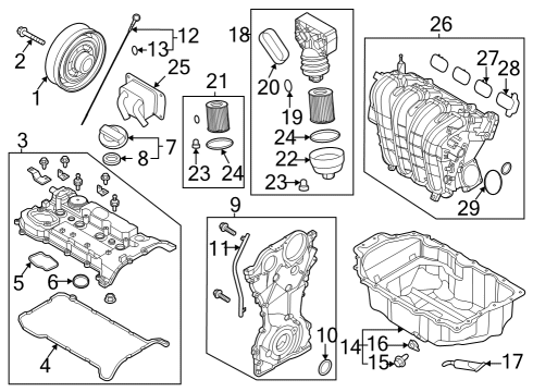 COVER ASSY-ROCKER Diagram for 22410-2S350