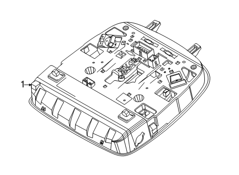 LAMP ASSY-OVERHEAD CONSOLE Diagram for 92800-S8000-MMH
