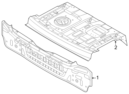 PANEL ASSY-REAR PACKAGE TRAY Diagram for 69300-KL010