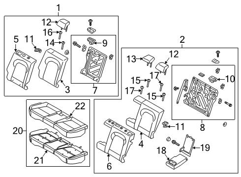 COVERING ASSY-RR SEAT CUSHION Diagram for 89160-K4000-SVA