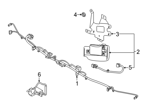 WIRING-EXTENTION,LH Diagram for 99147-K2000