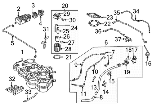 BRACKET-FILLER NECK Diagram for 31033-P0810