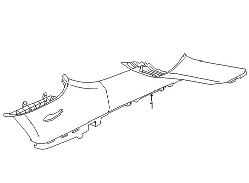 TRIM ASSY-RR PILLAR RH Diagram for 85860-AR600-UBL