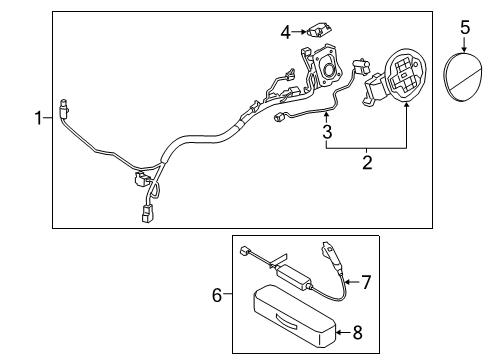 ACTUATOR-INLET LOCKING COMBO(5) Diagram for 91999-G7610