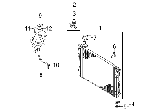 Radiator Assembly Diagram for 25310-3R700