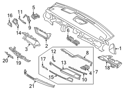 COVER ASSY-C/PAD SIDE LH Diagram for 84787-D2AB0-OWN