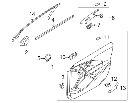 SWTICH Assembly-Power Seat,RH Diagram for 88991-3V000