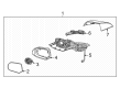 Diagram for Hyundai Ioniq 5 Mirror Cover - 87628-GI020