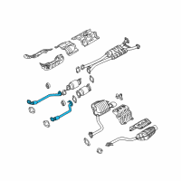 Front Muffler Assembly, Right Diagram for 28615-3M300