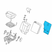 Board Assembly-2ND Back,RH Diagram for 89470-0W500-RAS