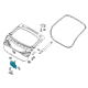 Diagram for Hyundai Ioniq Tailgate Lock Actuator Motor - 81230-G2000