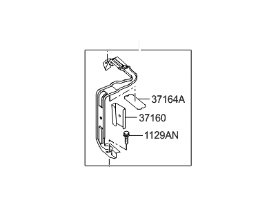 Hyundai 37160-2M500 Bracket-Battery Mounting