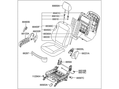 Hyundai 88020-0W810-MKN Seat Assembly-Passenger